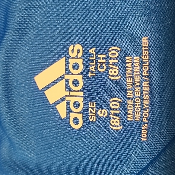 Adidas Kids Blue T-Shirt - Boy's Small - Picture 4 of 8